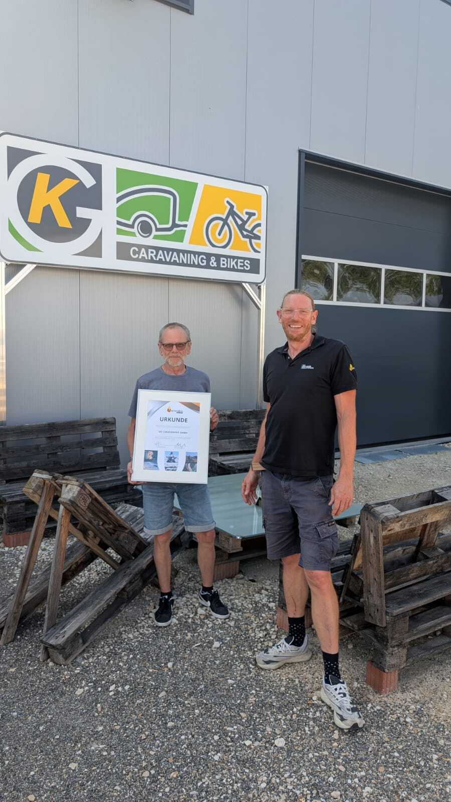 KG Caravaning GmbH mit Verendus-Urkunde