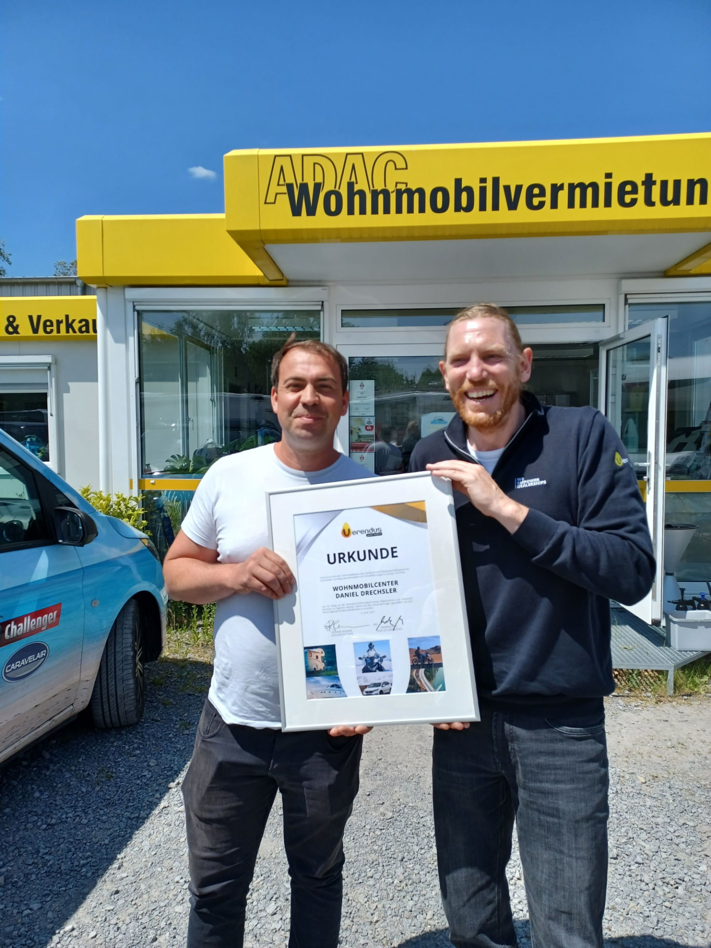 Wohnmobilcenter Daniel Drechsler mit Verendus-Urkunde