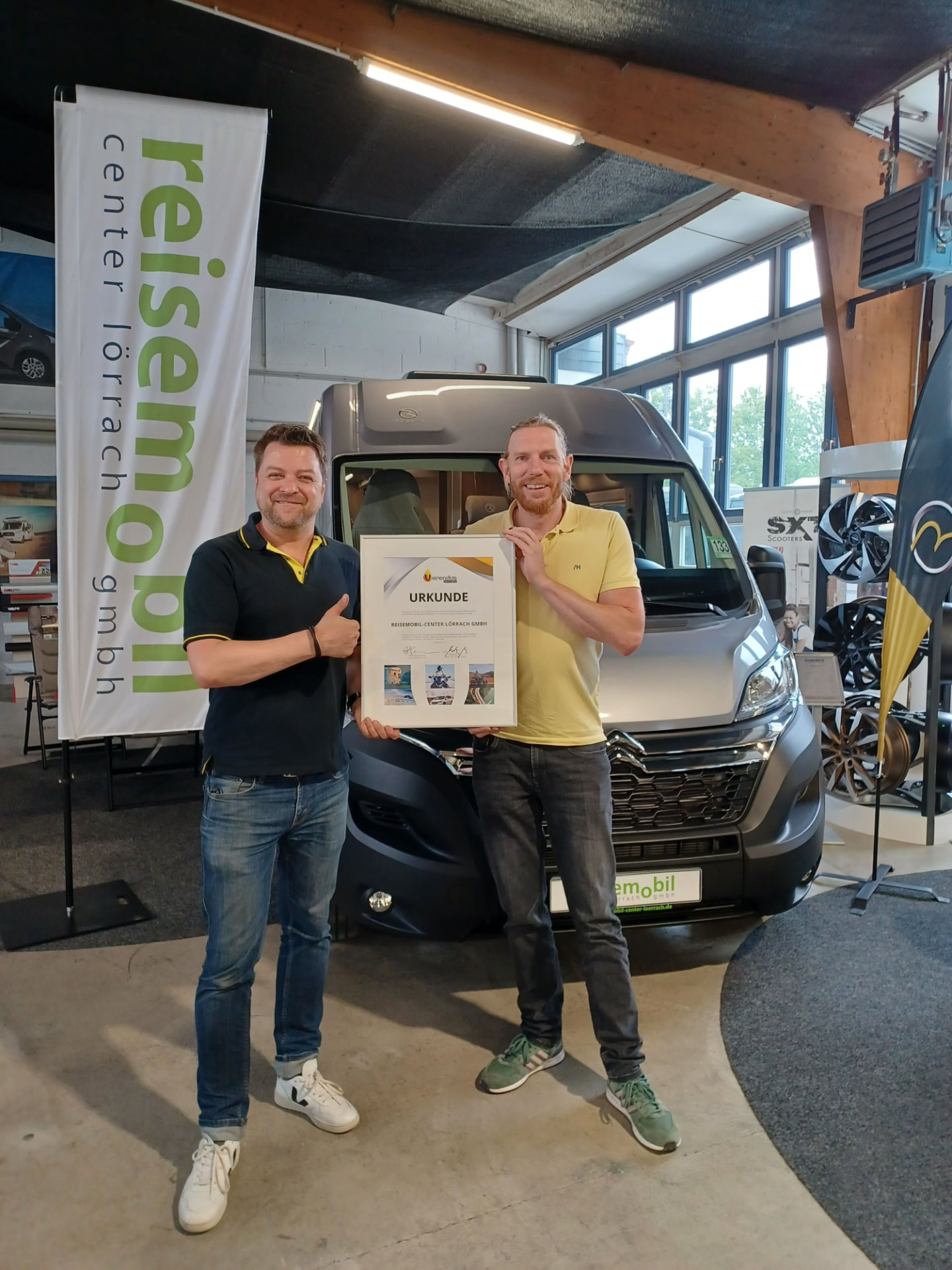 Reisemobil-Center Lörrach GmbH mit Verendus-Urkunde